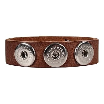 Noosa Armband classic skinny mid brown ohne Chunks