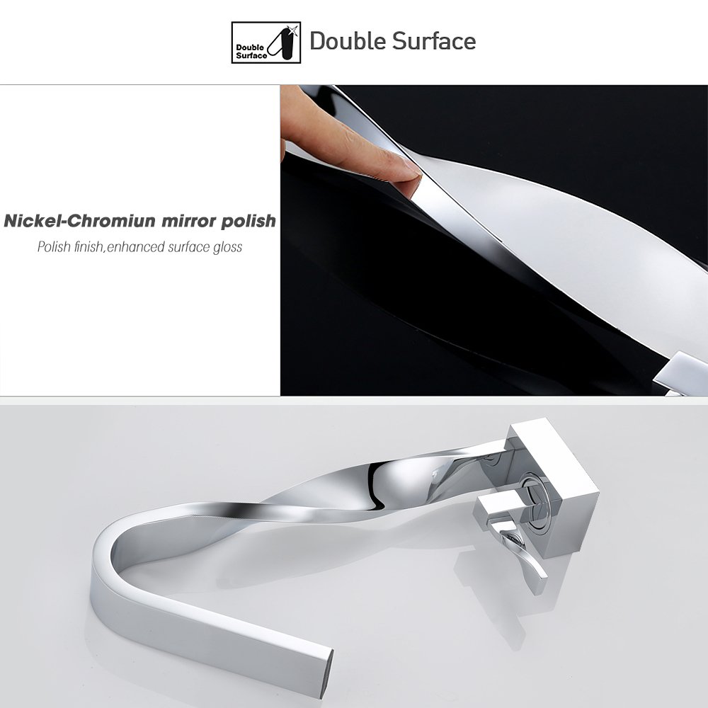 HOMELODY Cromo Cascada Grifo De Lavabo Dise ntilde o Grifo De Ba ntilde