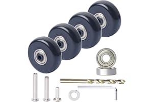 FLIHONST 50mm Suitcase Luggage Wheels Replacement Kits with Precision Ball Bearing, 4pcs Swivel Caster Wheels for Replacement Luggage Travel Suitcase Caster