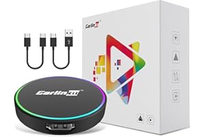 Carlinkit HD2CP Pro Wireless CarPlay Adapter 3-in-1 HDMI Input Dongle for OEM Wired CarPlay, Support TV Stick/Game Consoles/G