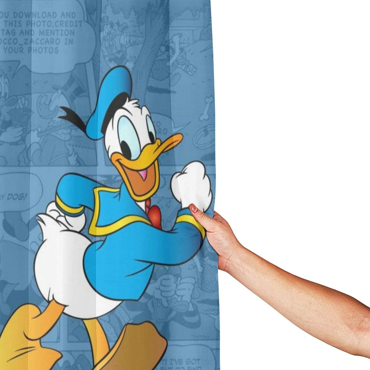 Amazon Co Jp ドナルドダックの壁紙 シャワーカーテン 防カビ 防水 おしゃれ かわいい 浴室カーテン 軽量 速乾 取付簡単 122x1cm ホーム キッチン