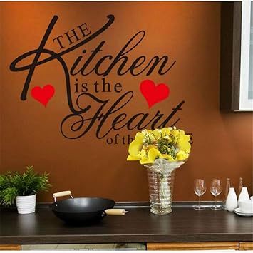 Pegatina De Pared Etiqueta De La Pared La Cocina Es El Corazon De