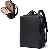 GOLF SUPAGS Stylish Laptop Backpack for Women Airline Approved Perfect for Work College and Travel Multi-Functional Casual Daypack Fits 15.6 Inch Notebook (Black)