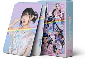 Guthdiu 55Pcs New Jeans Get UP Laser Photocards Set New Jeans 2nd New Album Lomo Cards Merchandise Gift for Fans Boys Girls