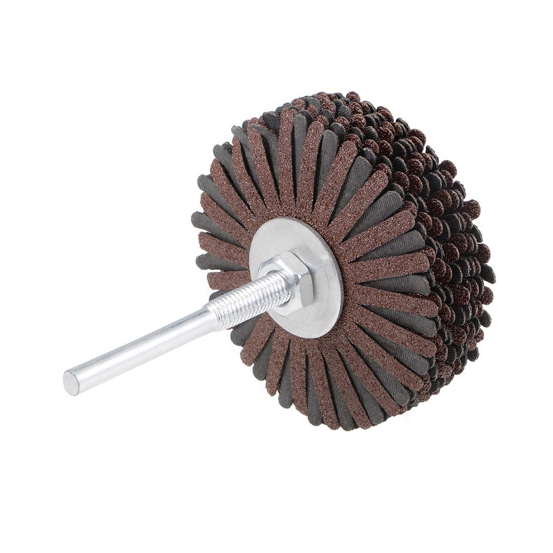 sourcing map Abrasive Cloth Flap Wheel Sanding Star 1/4-Inch Shank for Woodworking Root Carving Furniture Polishing 80 Grit