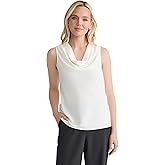 Kasper Women's Sleeveless Drape Neck Top