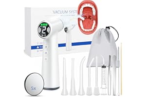KETAN Tonsil Stone Remover Tool, Upgraded Electric Tonsil Stone Removal Kit - with Built-in LED Light & 6-Level Suction for Bad Breath Prevention, Oral Suction Device for Stone Removal