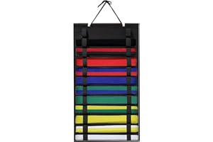 SANXIULY Karate Belt Display Rack 12 Belts,Martial Arts Belt Display for Taekwondo,Felt Karate Belt Holder