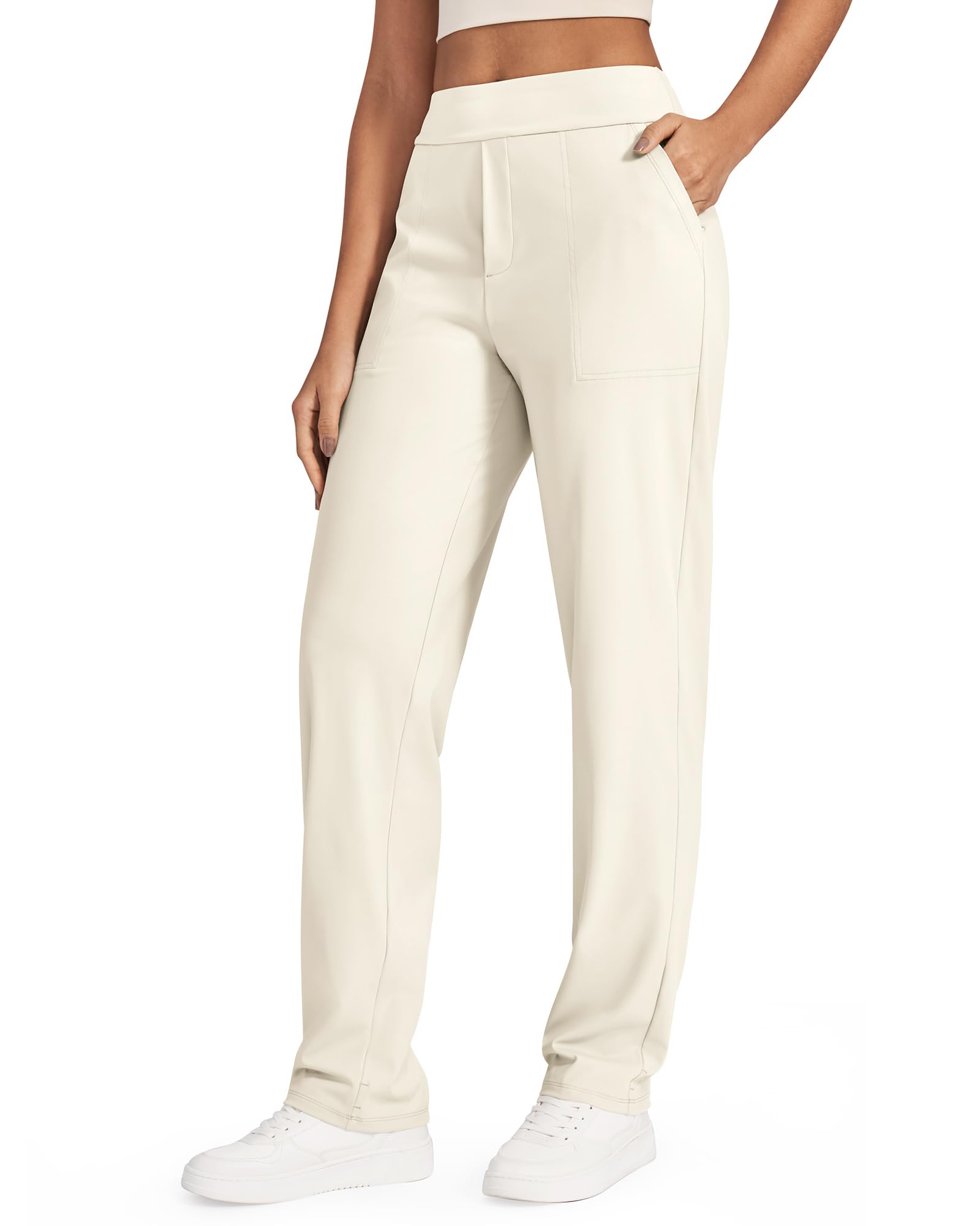 G4Free Dress Pants Women High Waist Casual Pants
