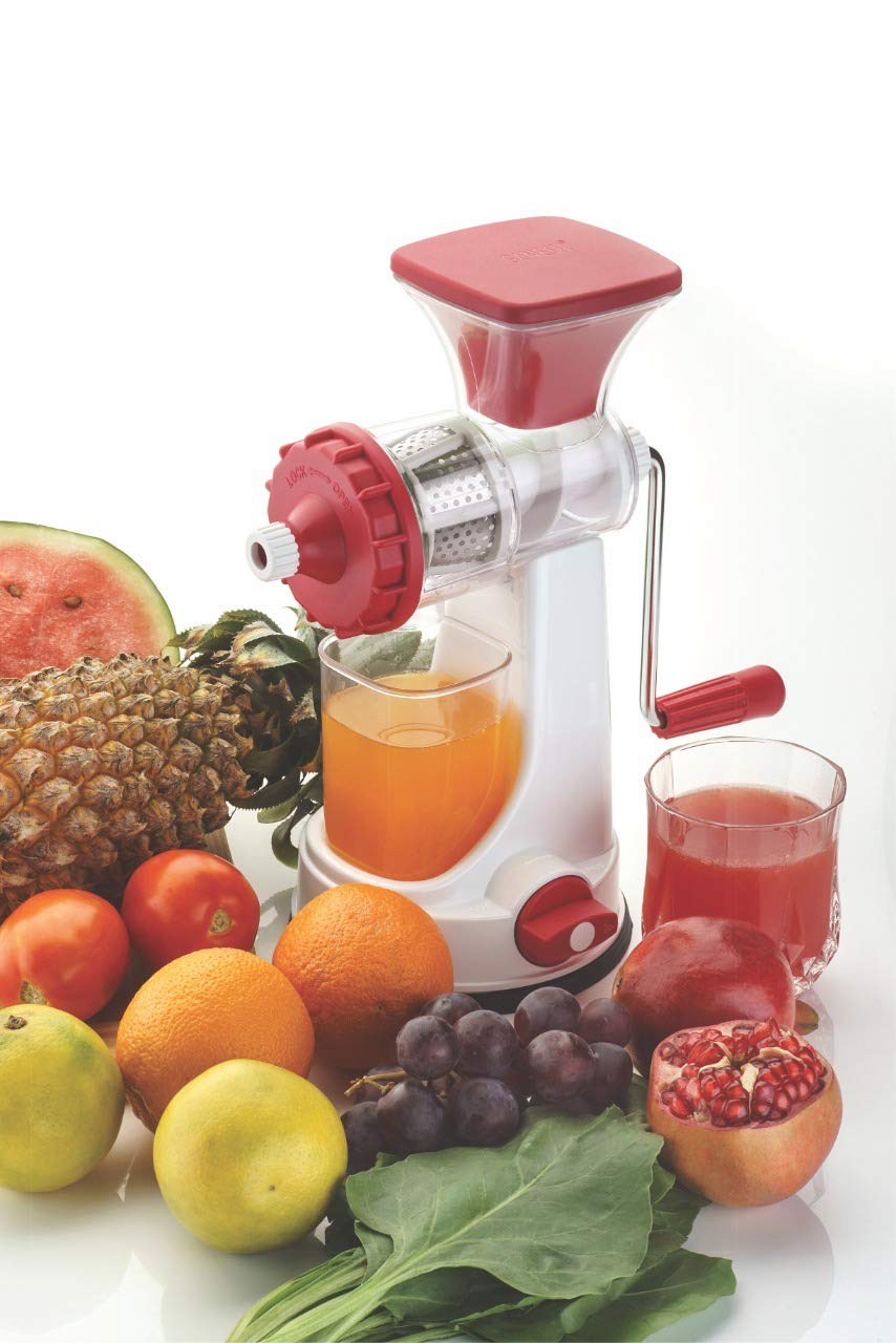 Buy Ganesh Fruit & Vegetable Steel Handle Juicer, Red Online at Low
