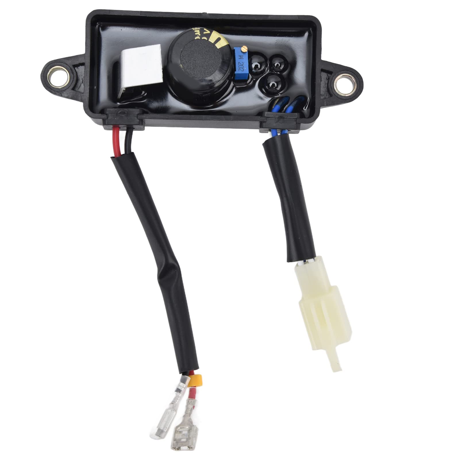 needlid Automatic Voltage Regulator, Adjustable ABS 6 Wires Generator AVR with Mounting Holes for Mini Tiller for 168F/170F/GX160/GX200/GX210