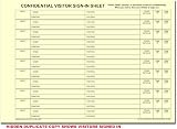 Cherry Printers Confidential Visitor Sign In Book Car Reg A4 50 Sets 20 Pack view 5