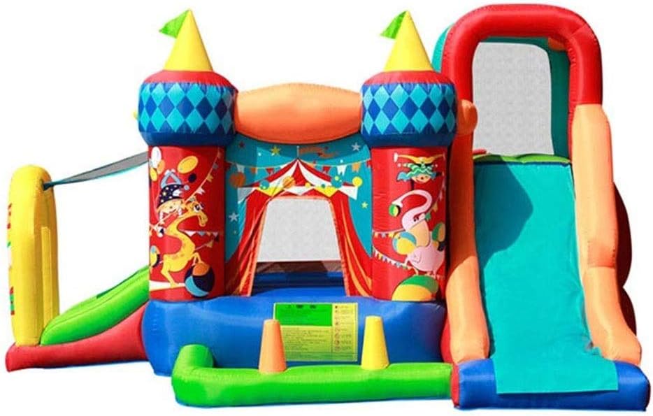 HEMFV Inflatable Bounce House,Jumping Castle Slide, Kids Bouncer with Ball Pit for Children Gift