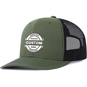 Custom Hats Bulk Design Your own Custom Trucker hat with Logo/Text Customized Baseball Cap Personalized Hats for Men Women