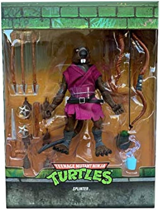 Amazon スーパー７ ミュータントニンジャ タートルズ スプリンター フィギュア Super7 Tmntミュータントタートルズ ニンジャ タートルズ スプリンター先生 おもちゃ おもちゃ