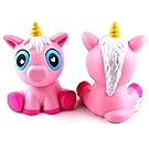 Squishy Toys,Kingfansion Cute Kawaii Soft Squish Toy,Unicorn, Horse, Bird, Whale, Stress Relieve Squeeze Soft Lovely Toy Kids Gift Fidget Toy Slow Rising Key Chain Charms Pendent Decoration (Unicorn)