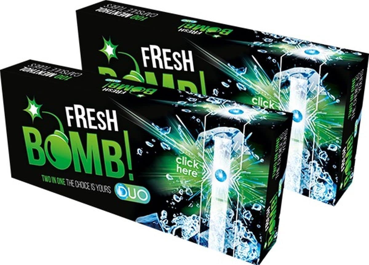 Fresh Bomb Menthol Click Pods with Aroma Capsule, 5 Boxes (500 Pockets)