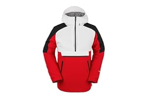 Volcom Men's Brighton Pullover Anarok Hooded Snowboard Jacket