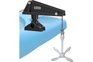 EDSRDPLT Kayak Anchor Lock System with Side Deck Mount - Durable, Easy-to-Use Anchor Lock for Small Boats and Kayaks, Single-Handed Operation, Versatile Installation