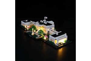 GEAMENT LED Light Kit for The White House - Compatible with Lego Architecture Collection 21054 Building Blocks Model (Model Set Not Included)