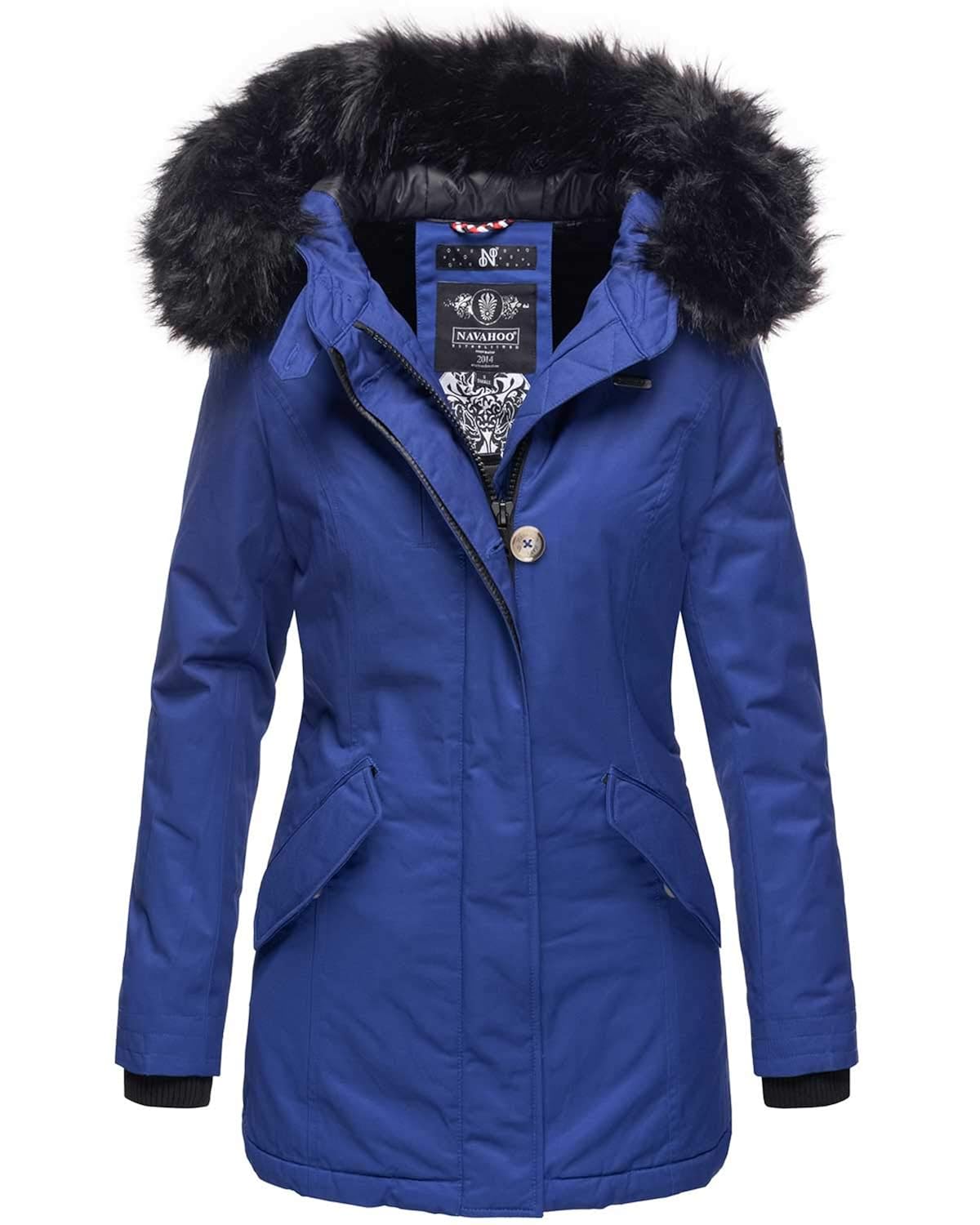 Navahoo Damen Winter Jacke Parka Mantel Winterjacke warm gef/&uuml;ttert B626