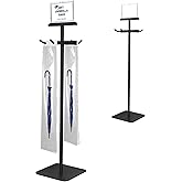 Montex Wet Umbrella Stand with Free 200 Plastic Umbrella Bags and Holder