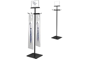 Montex Wet Umbrella Stand with Free 200 Plastic Umbrella Bags and Holder