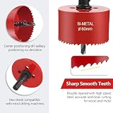 flintronic Bi-Metal Hole Saw 100mm Cutter for Wood Metal Plastic view 4