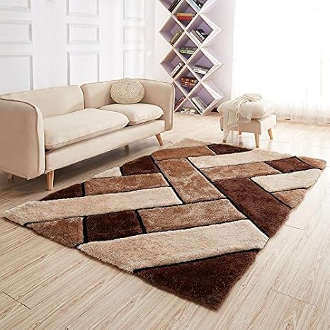 Rugs Superstore New Mokka Beige Braun Fliesen Design Luxuriose