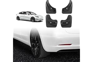 Motrobe Tesla Model 3 Mud Flaps Splash Guards Mudguards Fender No Drilling No Tape Required TPE Mudflaps All Weather Protector for 2017-2023 Model 3 Accessories 4PCS