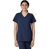 Wink Scrubs for Women, W123, Classic V-Neck Tops with 2 Pockets
