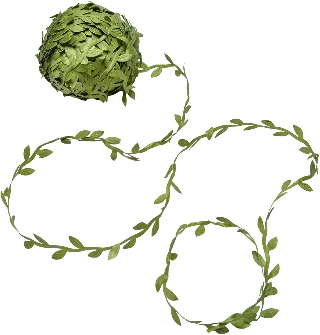 Yolito 256 Ft Artificial Green Vines with leaves, Leaf Garlands Fake Hanging DIY Vine Flower Decorative Home,Wall, Garden, Yard, Wedding Party