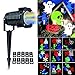 Ucharge Led Christmas Projector Light, Indoor Outdoor Landscape Led Projector Light Show, 10 Slides Multi Dynamic Lighting Rotating Night Light Snowflake Spotlight Party, Holiday Decoration