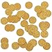 Ling's moment Gold Confetti Circle Dots Decoration for Wedding Party Table Confetti Christmas Items & Party Props, Gold Glitter Confetti - DIY Kits, 100pcs of 1