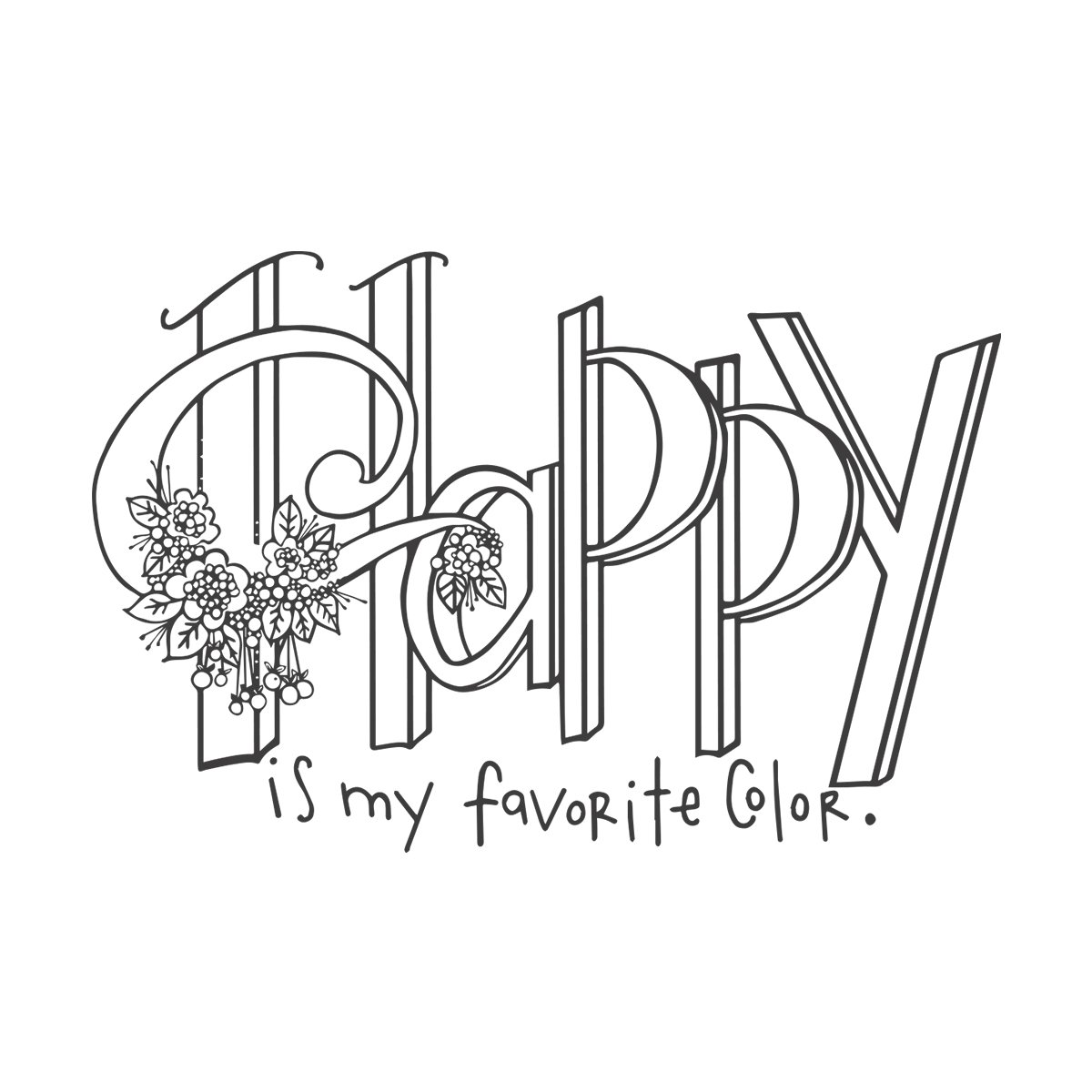 Spellbinders Stamps Happy Is My Favourite Colour