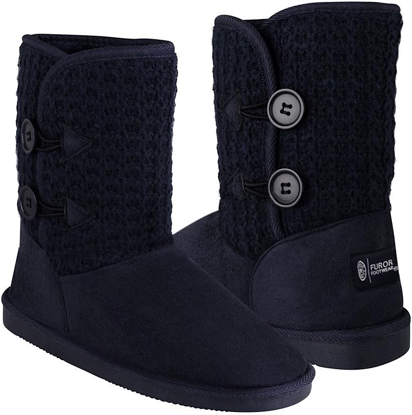 BOTINES DAMA CASUAL ESQUIMAL NEGRO FUROR PLAZAPAR – Plazapar