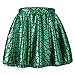 TFJH Kids Baby Girls Mermaid Fish Scale Printed Stretchy Leggings Pants, Green Skirt, 4-6Years(Tag.No.M)