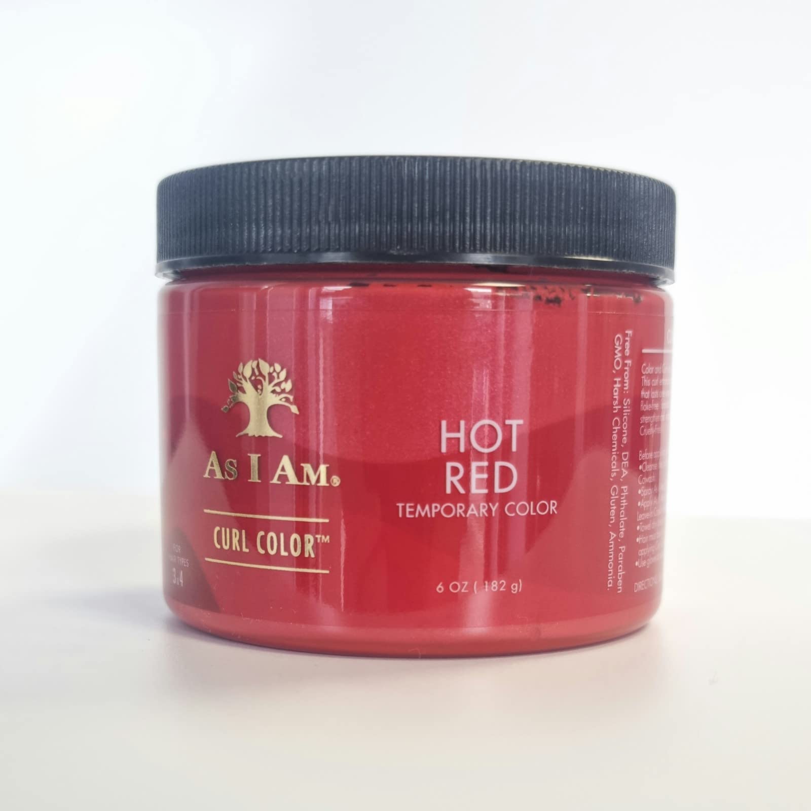 As I Am Curl Color Hot Red- Temporary Colour & Curling Gel 6oz