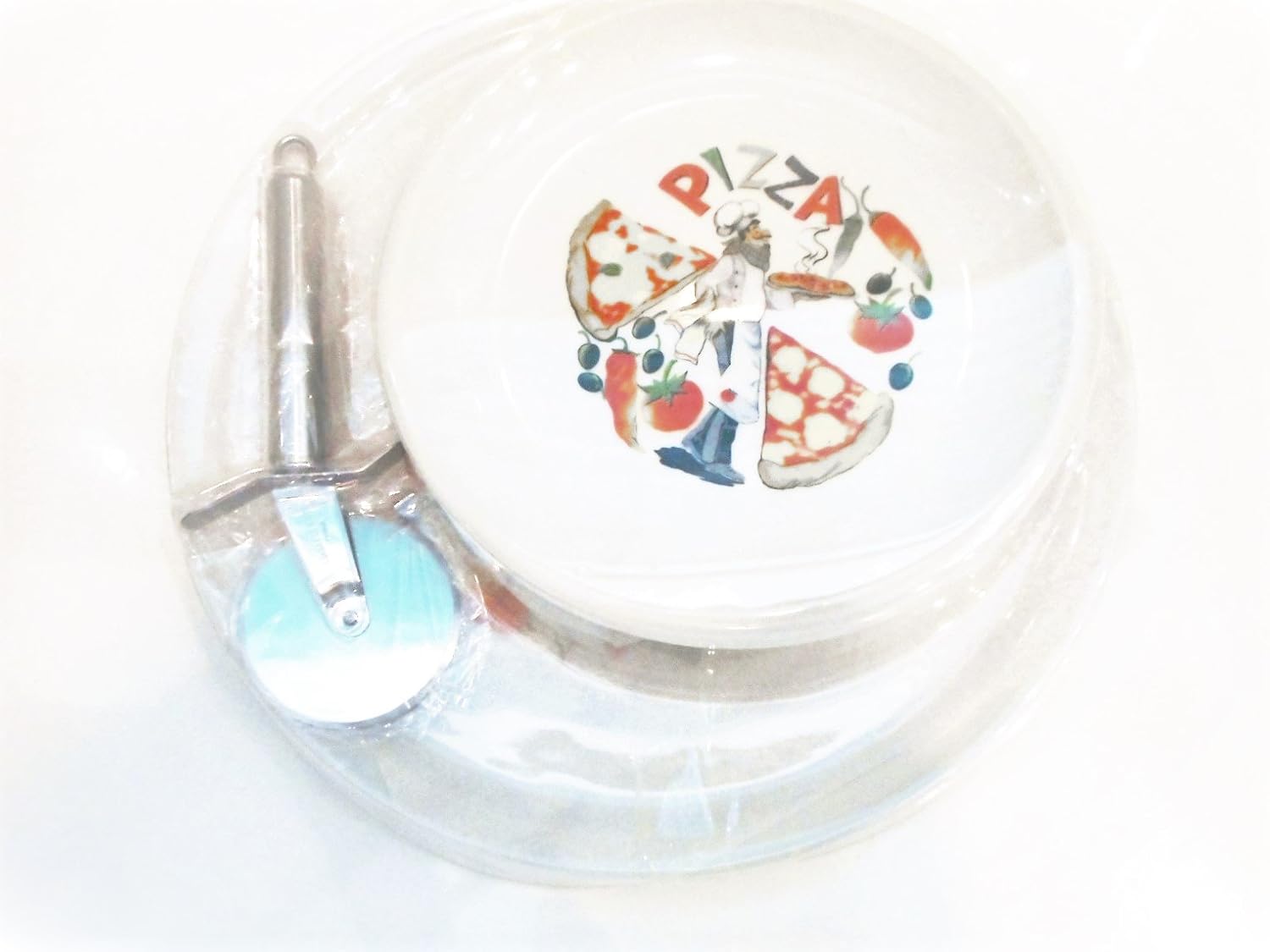 TABLETOPS 365 CERAMIC GALLERY 6 PC PIZZA SET SERVICE FOR 4 Amazon.co.uk Kitchen & Home