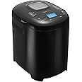 Amazon Basics Programmable Bread Maker, 2 Pound Non-Stick Automatic Bread Making Machine, With 14 Settings for Breads, Doughs, Gluten-Free Options and More, LCD Display, Black