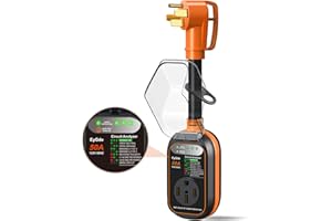 EyGde RV Surge Protector 50 Amp - Upgraded RV Circuit Analyzer with Waterproof Cover, 50amp Surge Protector Power Voltage Protection Guard Camper Travel Trailers