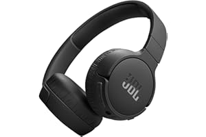 JBL Tune 670NC - Adaptive Noise Cancelling with Smart Ambient Wireless On-Ear Headphones, Up to 70H Battery Life with Speed Charge, Lightweight, Comfortable and Foldable Design (Black)