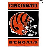 Cincinnati Bengals Helmet Double Sided Garden Banner Flag