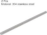 sourcing map M12 x 300mm Fully Threaded Rod 304 Stainless Steel Right Hand view 2