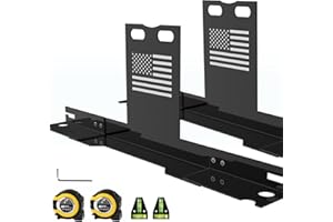 VRXSOND Heavy-Duty Wheel Alignment Tool with American Flag—No Caliper Removal Required. Universal Alignment Tools Automotive Suitable for Cars, Trucks, SUVs, ATVs/UTVs, etc., （Black）