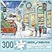 Bits and Pieces - 300 Piece Jigsaw Puzzle for Adults - The Town Toy Store - 300 pc Christmas Tree Holiday Winter Jigsaw by Artist Ruane Manning