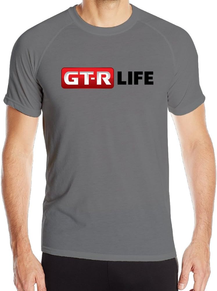 Men's GT R Nissan Logo Sport Quick Dry Short Sleeved T Shirts