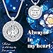 Ado Glo Christmas Memorial Gift, Always in My Heart Vial Urn Locket Pendant Necklace, Tree of Life Cremation Jewelry for Ashes, Keepsake for Husband Dad