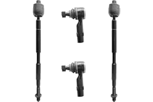 HHCM 4pc Front Outer Tie Rod Ends and Front Inner Tie Rod End Kit ES800333 EV800909 for Honda Odyssey 2011 2012 2013 2014 2015 2016 2017, Steering Tie Rod Ends for Honda Odyssey, Outer Inner Tie Rod