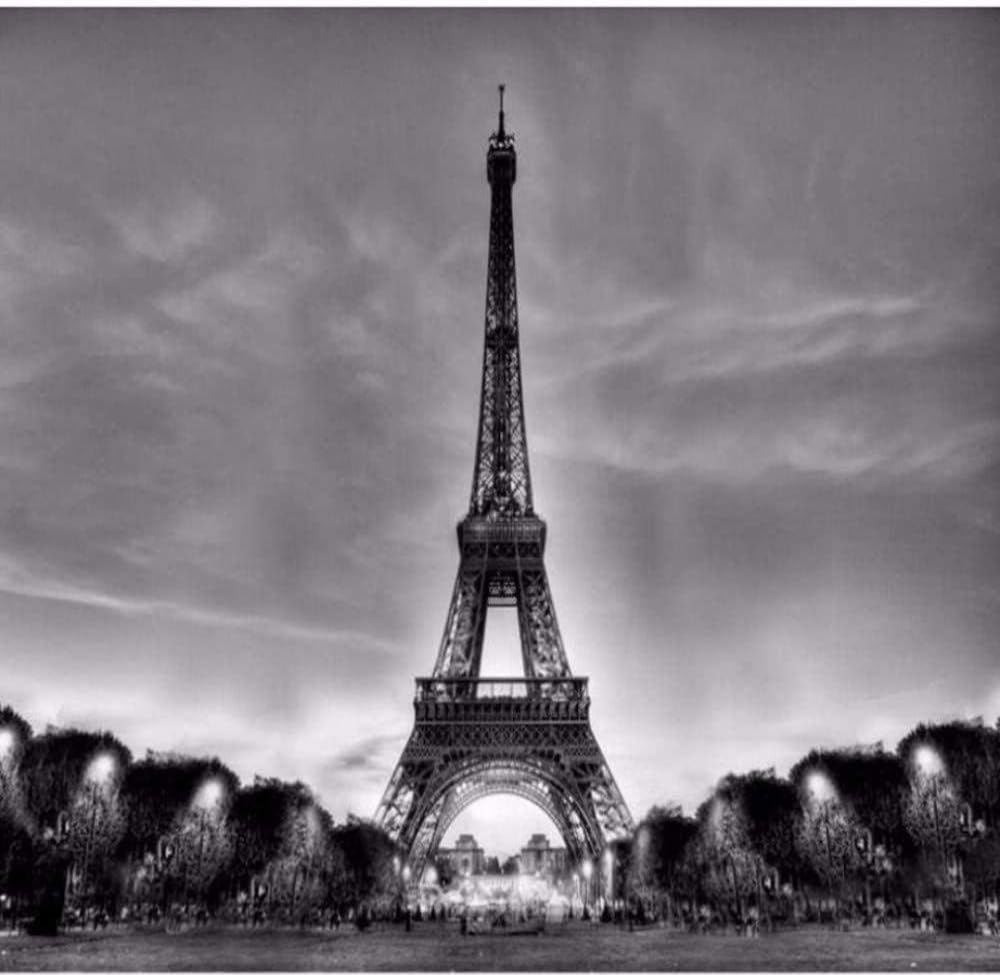 Amazon Bosakp カスタム大フレスコ画ヨーロッパパリエッフェル塔装飾的な絵画の背景壁壁紙壁画 0x140cm 壁紙